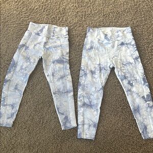 Stylish Blue Tie-Dye Leggings for Women